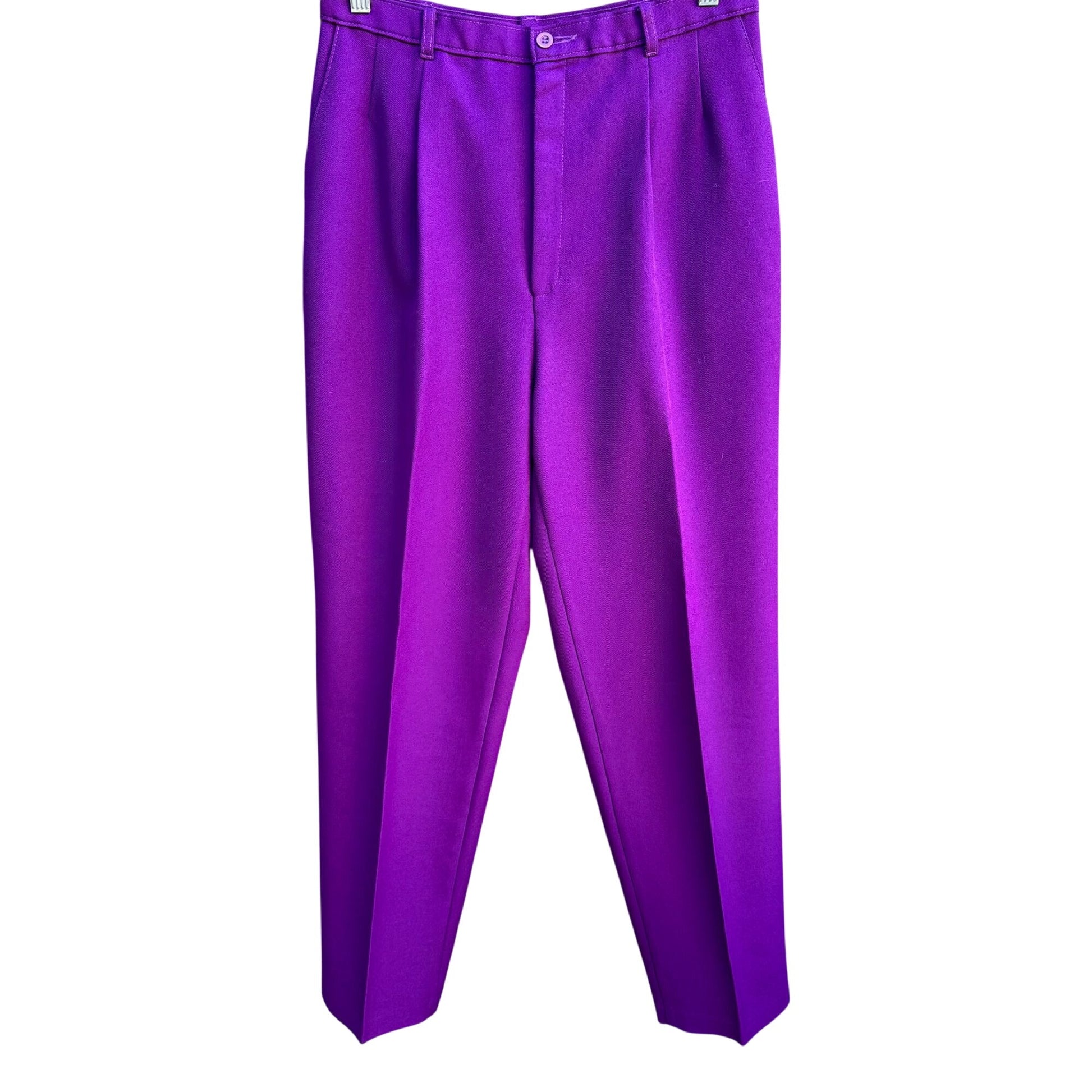 Bend Over Levi Strauss & Co Vintage 70s 80s Pleated Purple Womens Dress Pants