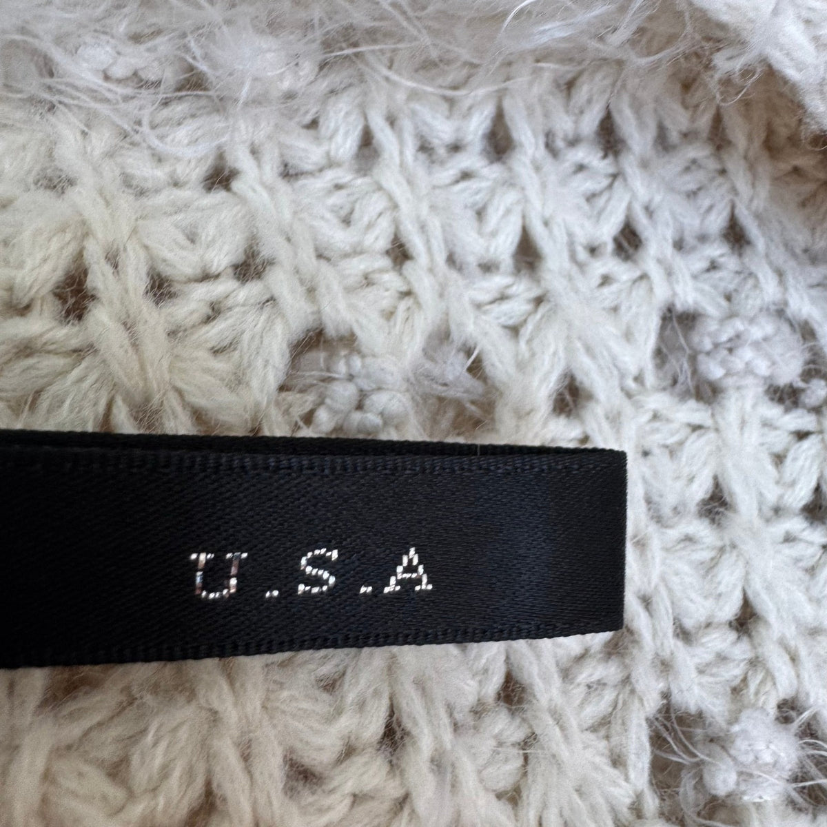 Renee C Shaggy Eyelash Knit Boho Festival Whimsigoth Popcorn Cardigan Ivory S