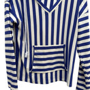 Switch Nautical Sailor Blue White Striped Beachy French Girl Preppy Seaside Hoodie S 3 image