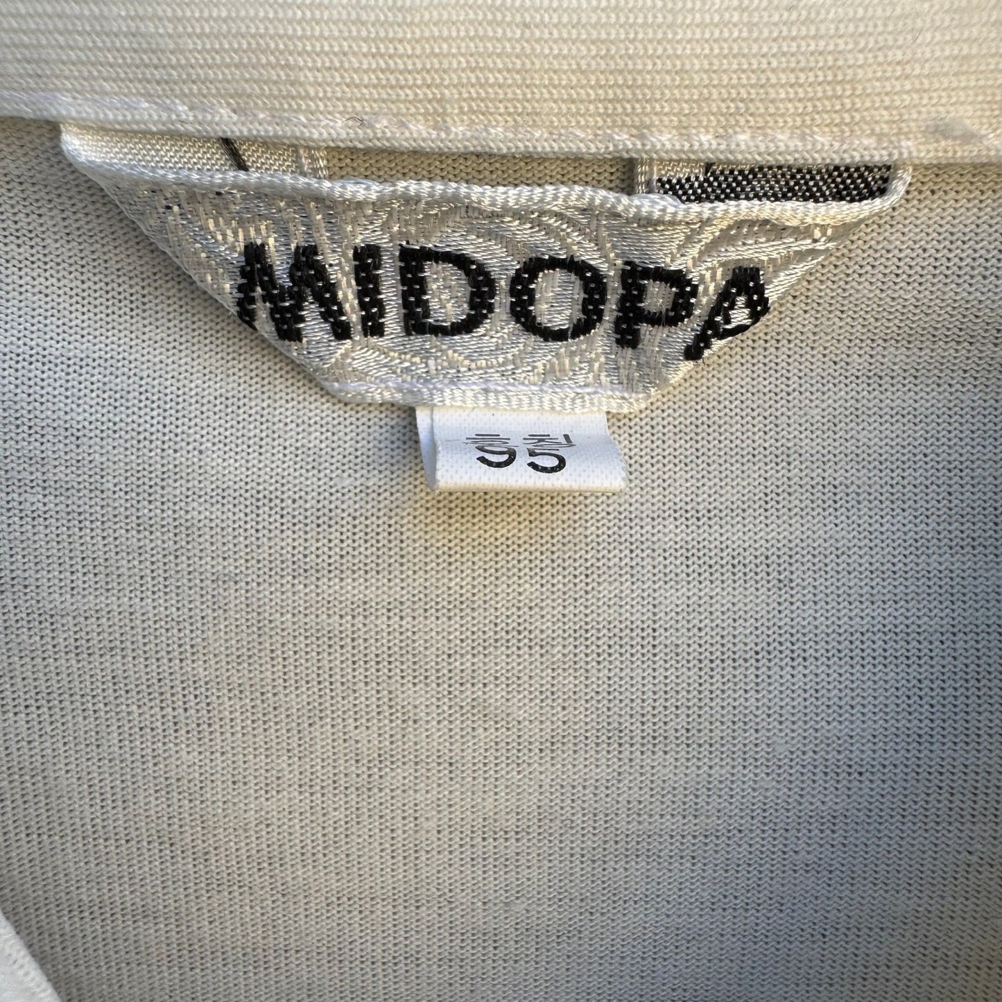 Midopa Korean Vintage 70s 80s Preppy Windowpane Plaid Knit Polo Shirt Mens M