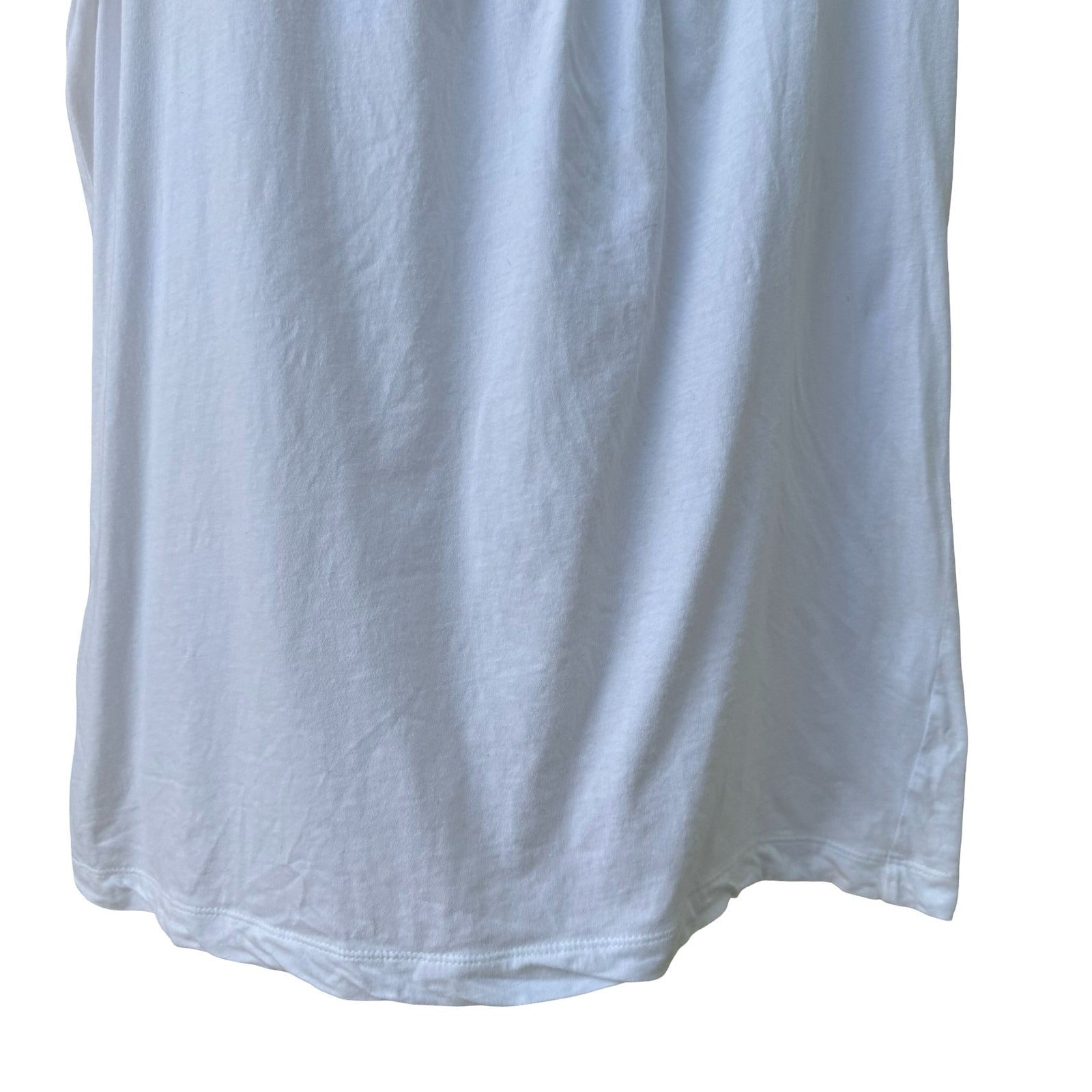 BCBG MAXAZRIA Coquette Balletcore Feminine Pima Cotton Ruffle Puff Sleeve Top S