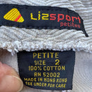 Switch Lizsport Vintage 80s Womens Corduroy Pants 2P Beige High-Waisted Pleated Tapered 2 image