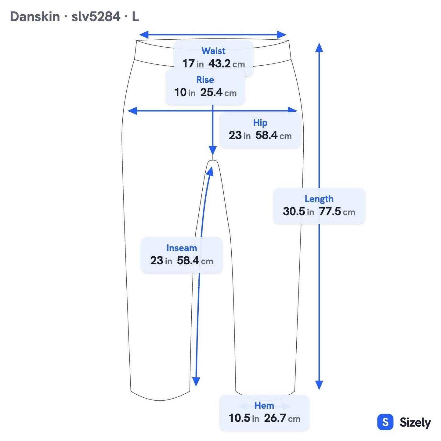 Danskin Now Athleisure Yoga Workout Loungewear Relaxed Fit Capri Pants Blue L