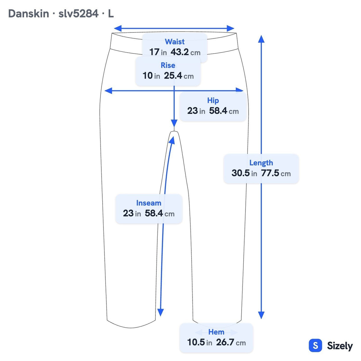 Danskin Now Athleisure Yoga Workout Loungewear Relaxed Fit Capri Pants Blue L