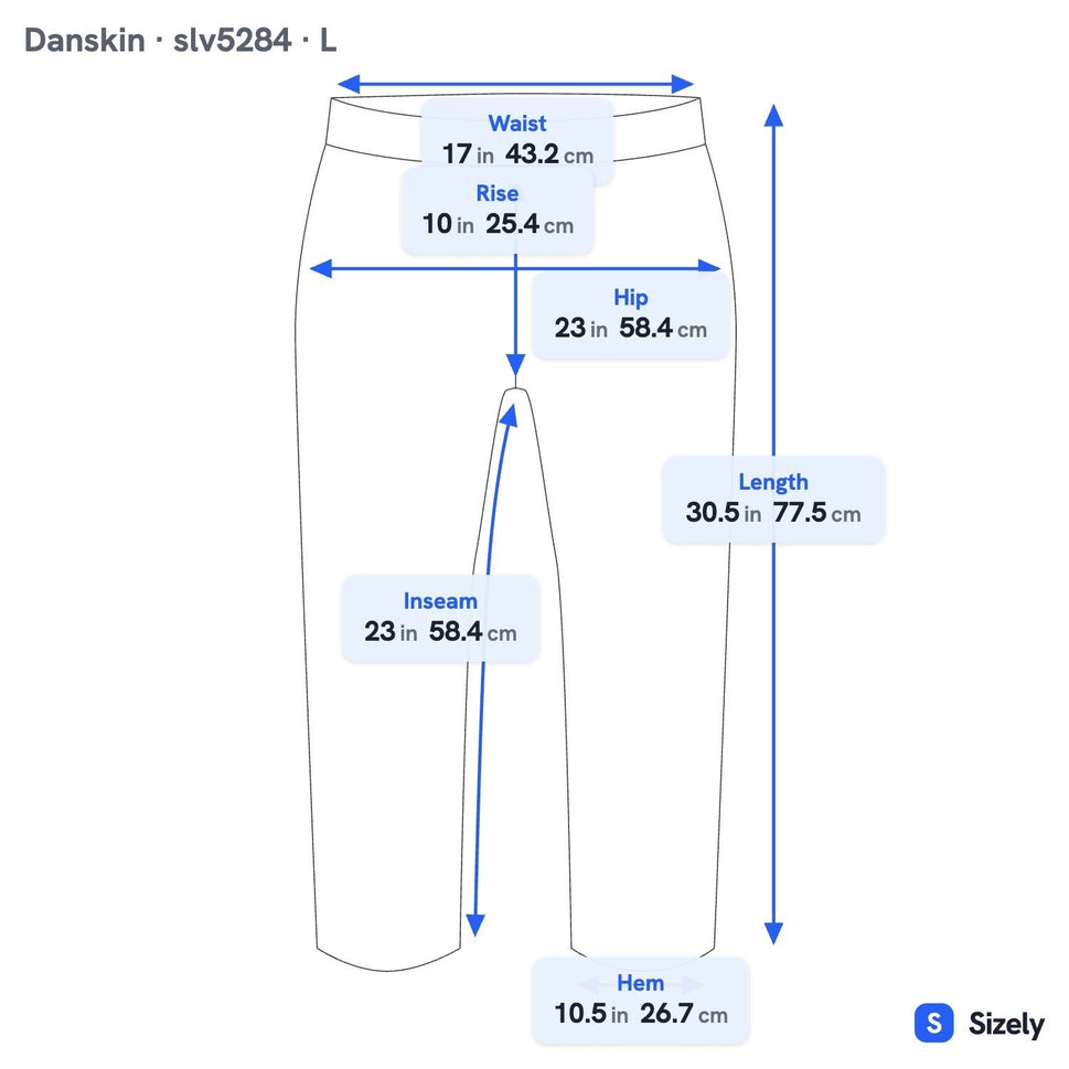 Danskin Now Athleisure Yoga Workout Loungewear Relaxed Fit Capri Pants Blue L