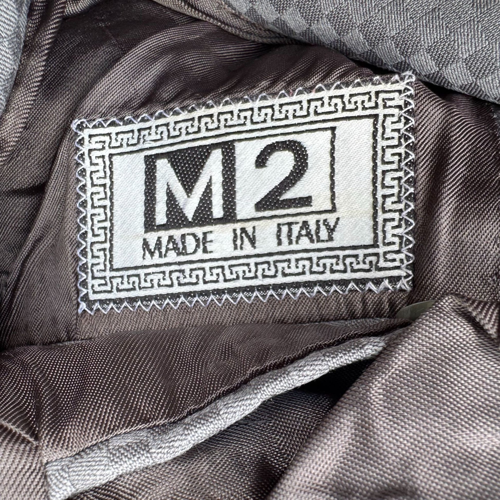 Vintage M2 Vintage Italian Super 100s Checkered Gray Tessilstrona Blazer Pants