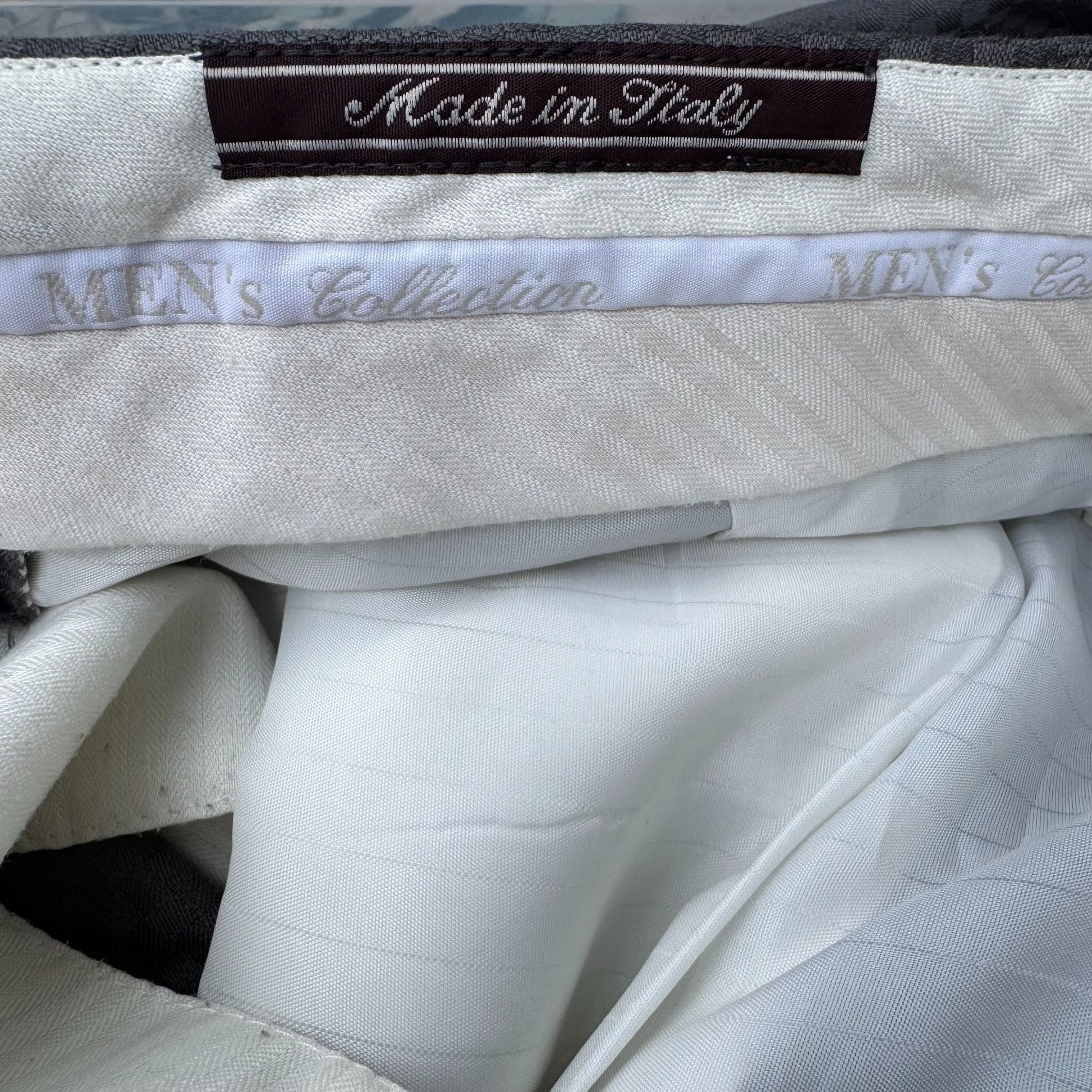 Vintage M2 Vintage Italian Super 100s Checkered Gray Tessilstrona Blazer Pants