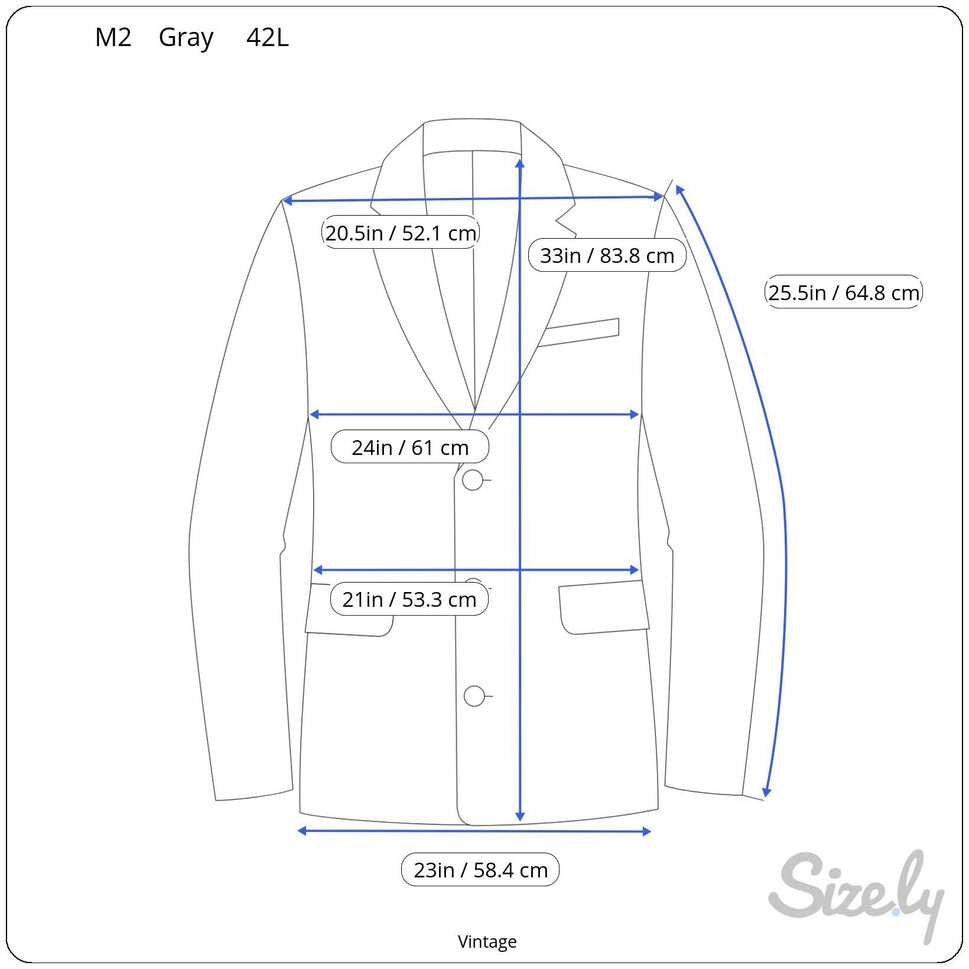 Vintage M2 Vintage Italian Super 100s Checkered Gray Tessilstrona Blazer Pants