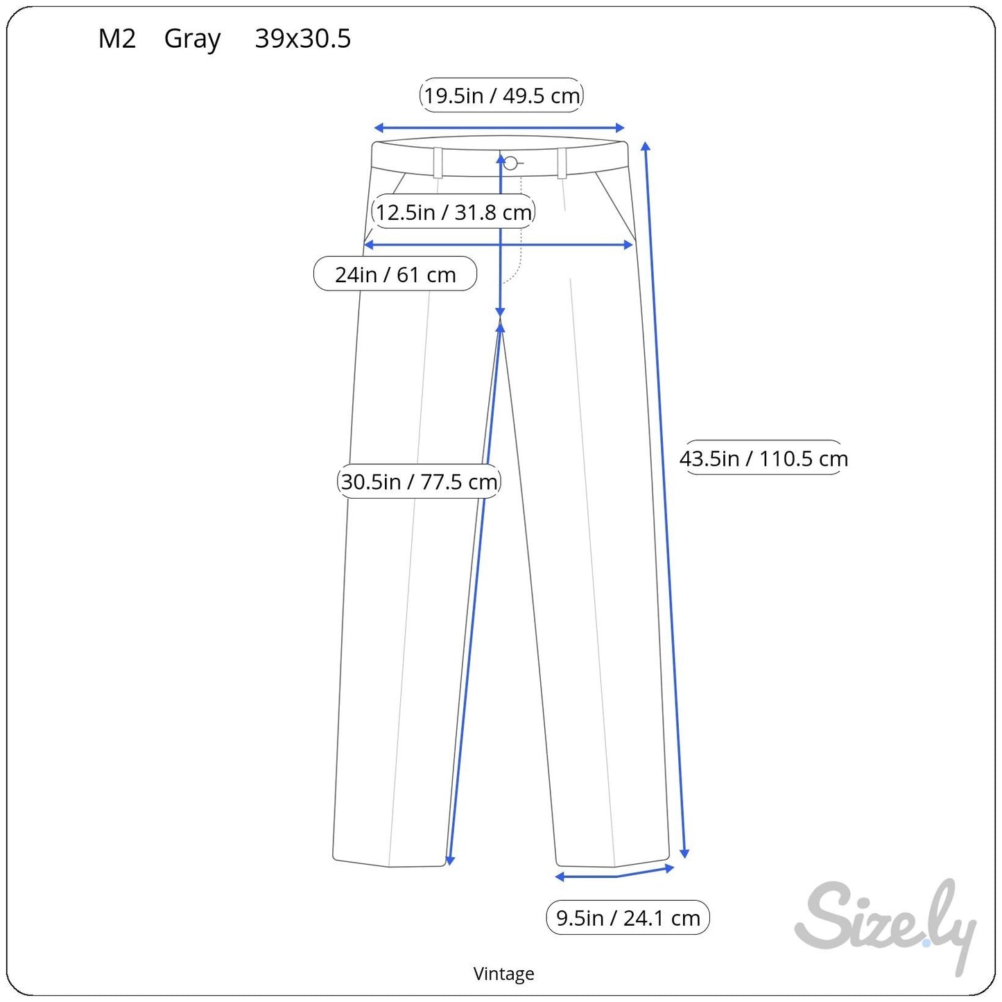 Vintage M2 Vintage Italian Super 100s Checkered Gray Tessilstrona Blazer Pants