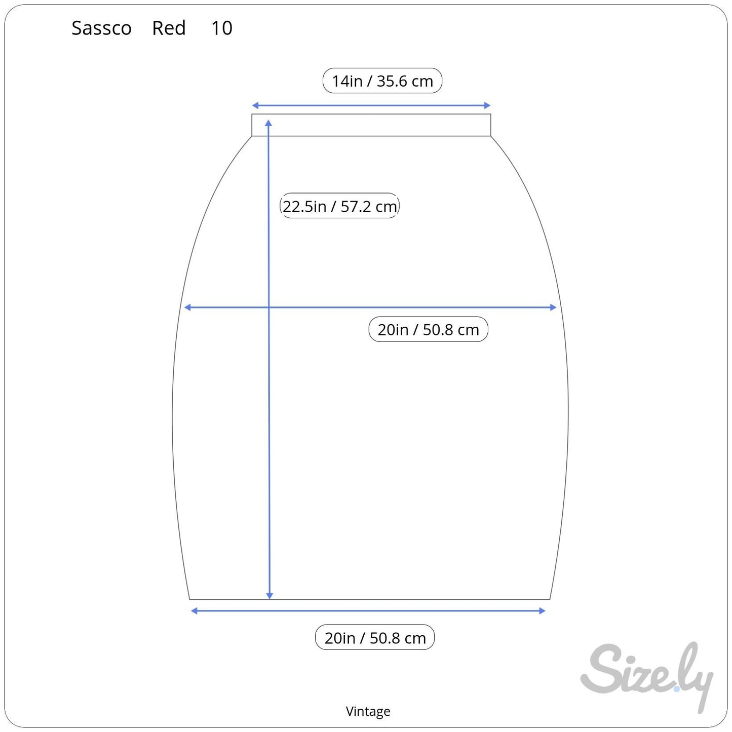 Sassco Vintage Womens Red Back Zipper Closure Dressy Lined Mini Pencil Skirt 10