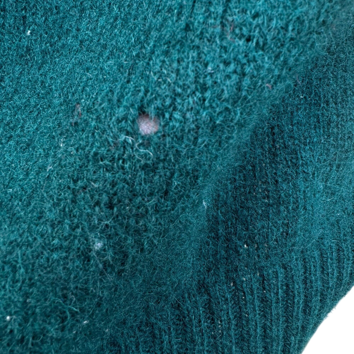 Braemar Vintage Womens Green Wool Knit Shetland Cardigan Sweater Button Defects