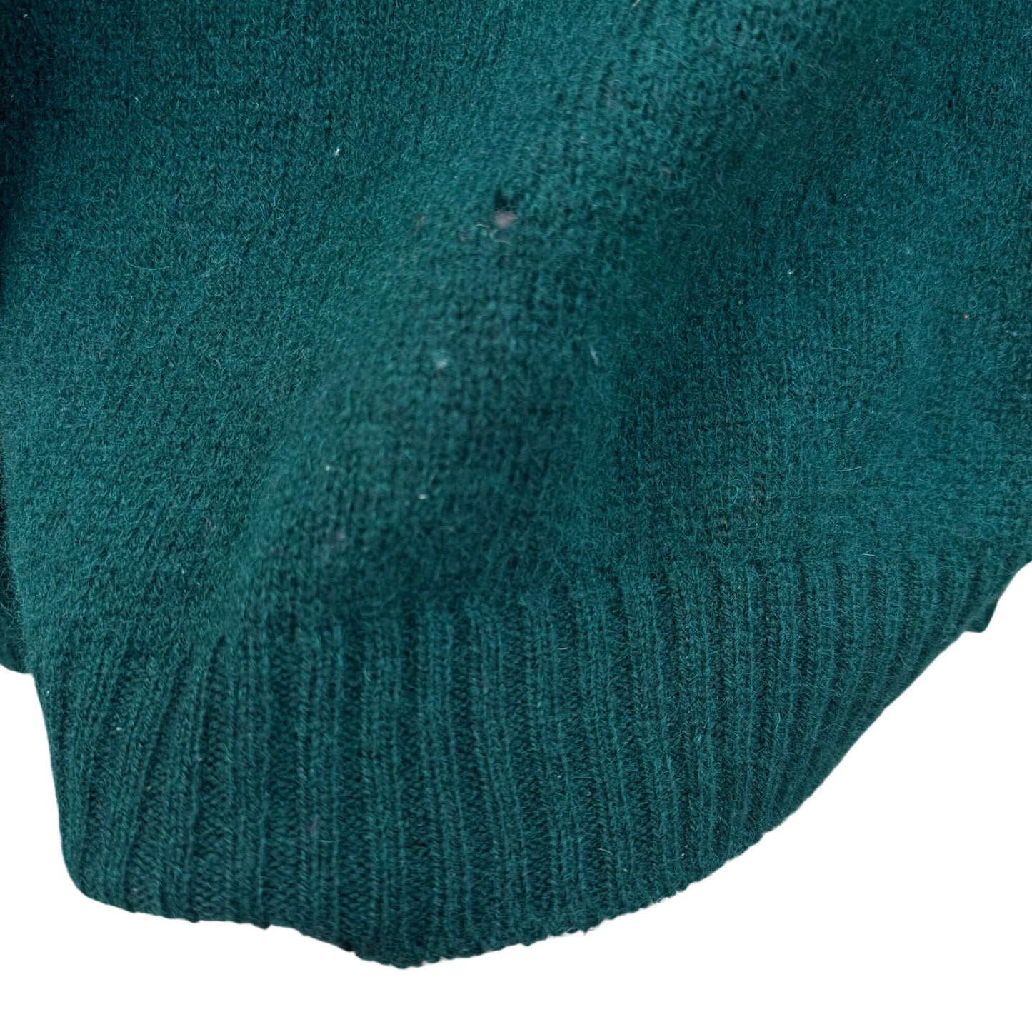 Braemar Vintage Womens Green Wool Knit Shetland Cardigan Sweater Button Defects