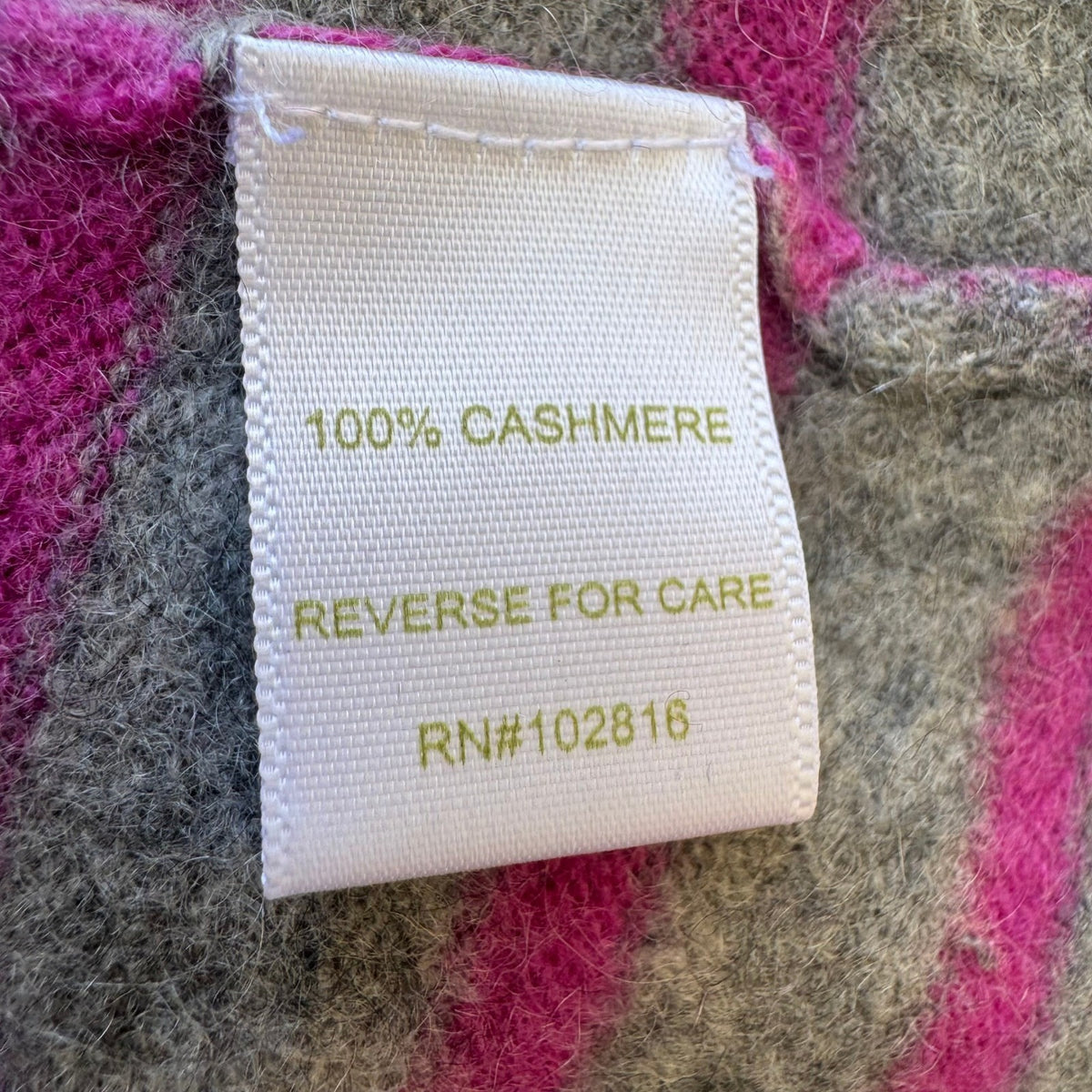 Garnet Hill Striped Cashmere Preppy Quiet Luxury Layering Pullover Sweater M