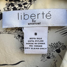 Switch Liberte by Emanuel Cottagecore Coquette French Girl Floral Silk Peplum Blouse 8 2 image