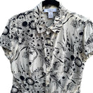 Switch Liberte by Emanuel Cottagecore Coquette French Girl Floral Silk Peplum Blouse 8 3 image