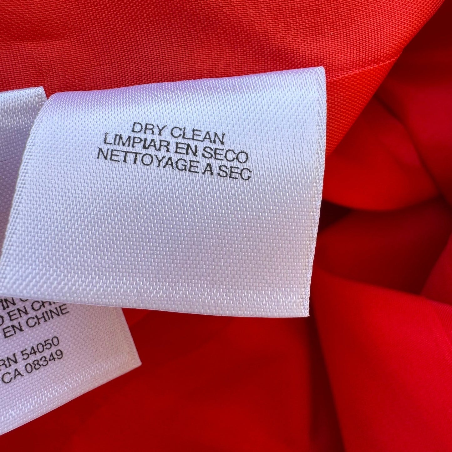 Jones New York Collection Linen Silk Luxury Blazer Jacket Tomato Red 14 NEW