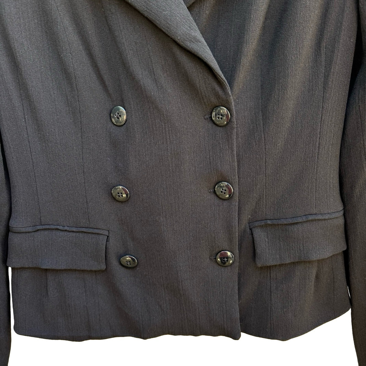 BCBG Paris Vintage 90s Y2K Minimalist Double Breasted Tailored Blazer Jacket
