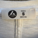 Switch American Giant USA Supima Cotton Sustainable Slub Crew Neck Shirt White Womens S 2 image