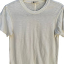 Switch American Giant USA Supima Cotton Sustainable Slub Crew Neck Shirt White Womens S 3 image