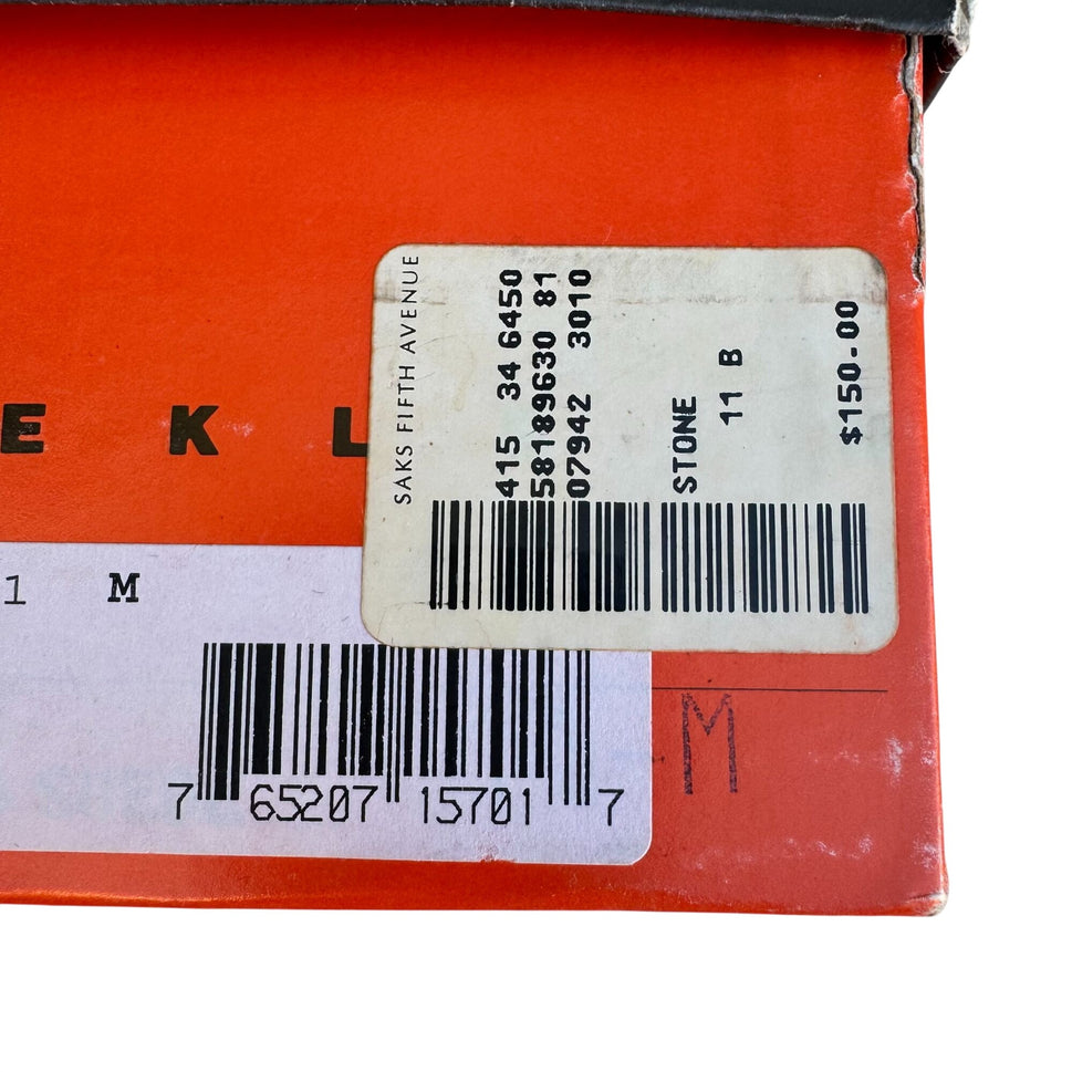 Anne Klein Womens Stone Suede Leather Slingback Round Toe Flats With Box 11B