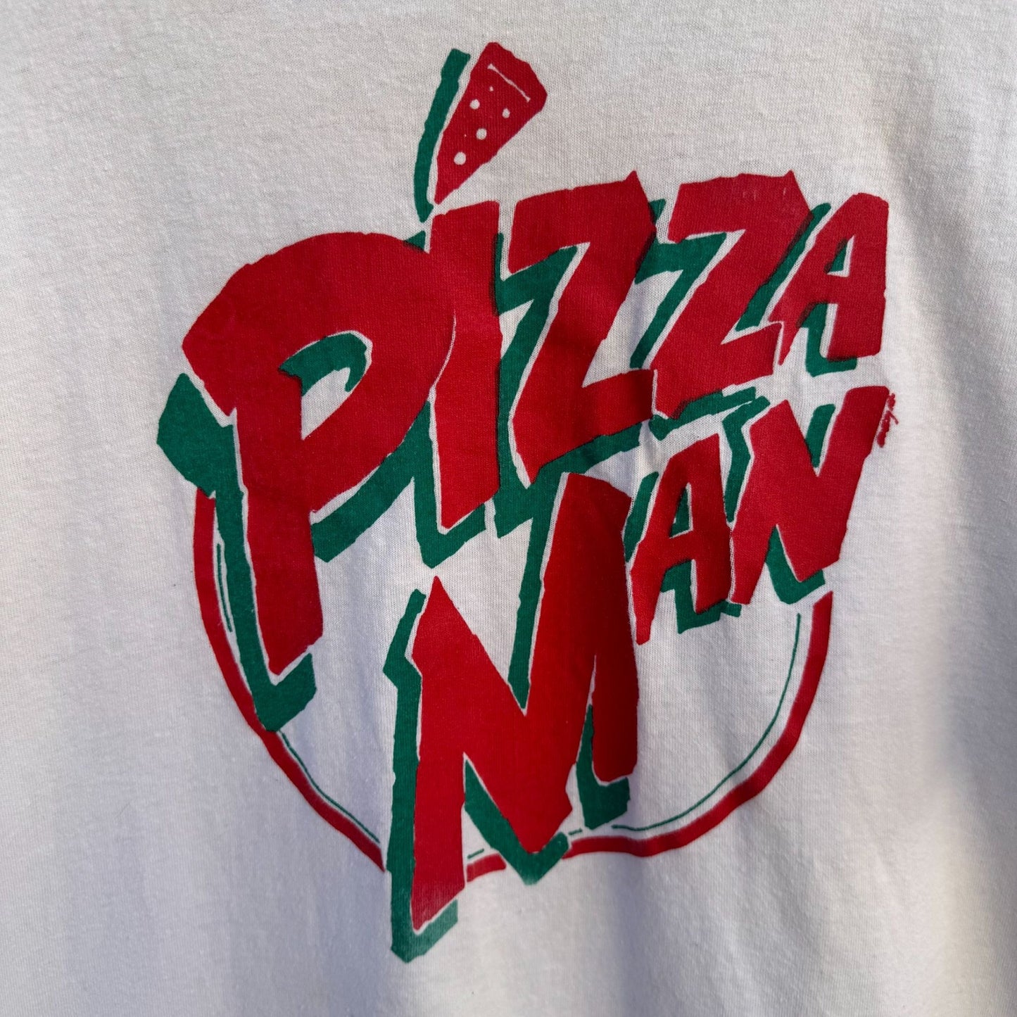 Pizza Man Vintage 80s Graphic Tee Retro The Eighties Are Over Humor Movie Shirt