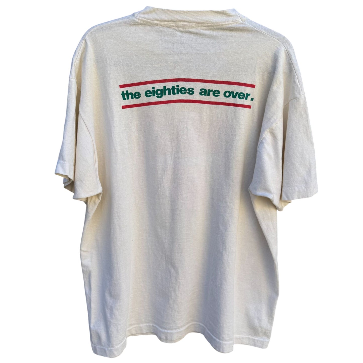 Pizza Man Vintage 80s Graphic Tee Retro The Eighties Are Over Humor Movie Shirt