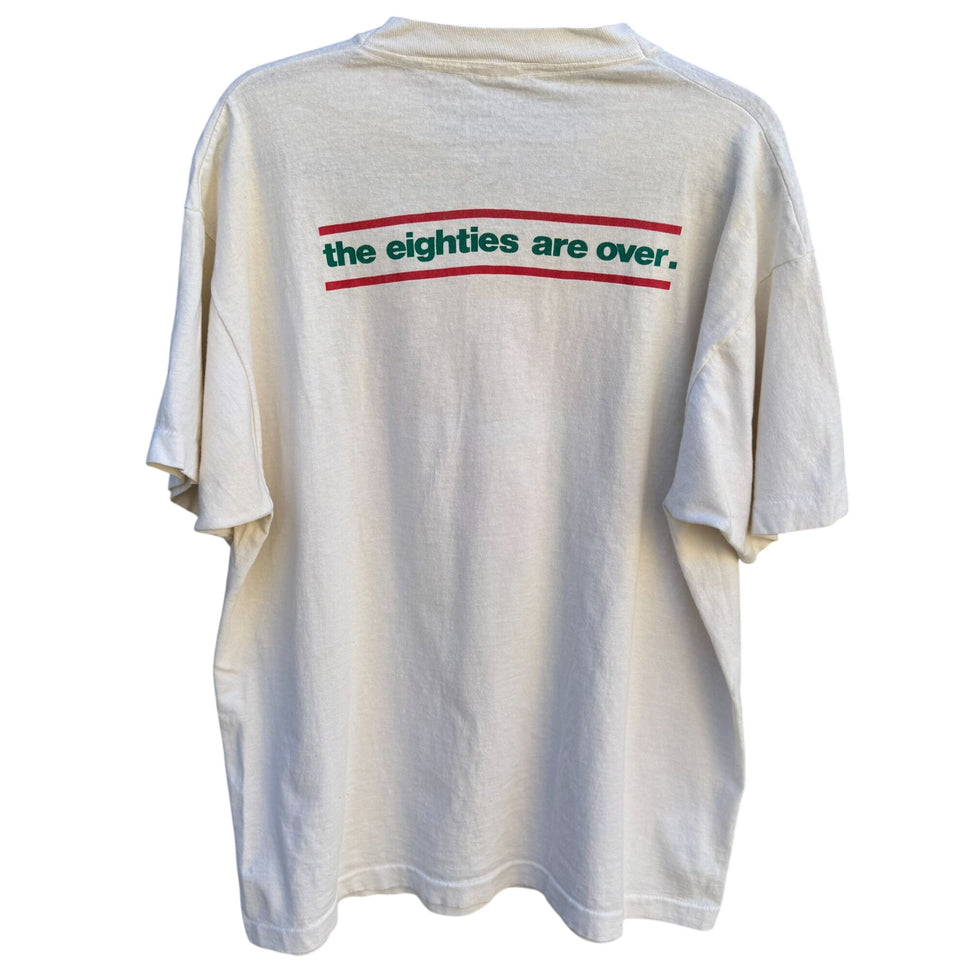 Pizza Man Vintage 80s Graphic Tee Retro The Eighties Are Over Humor Movie Shirt