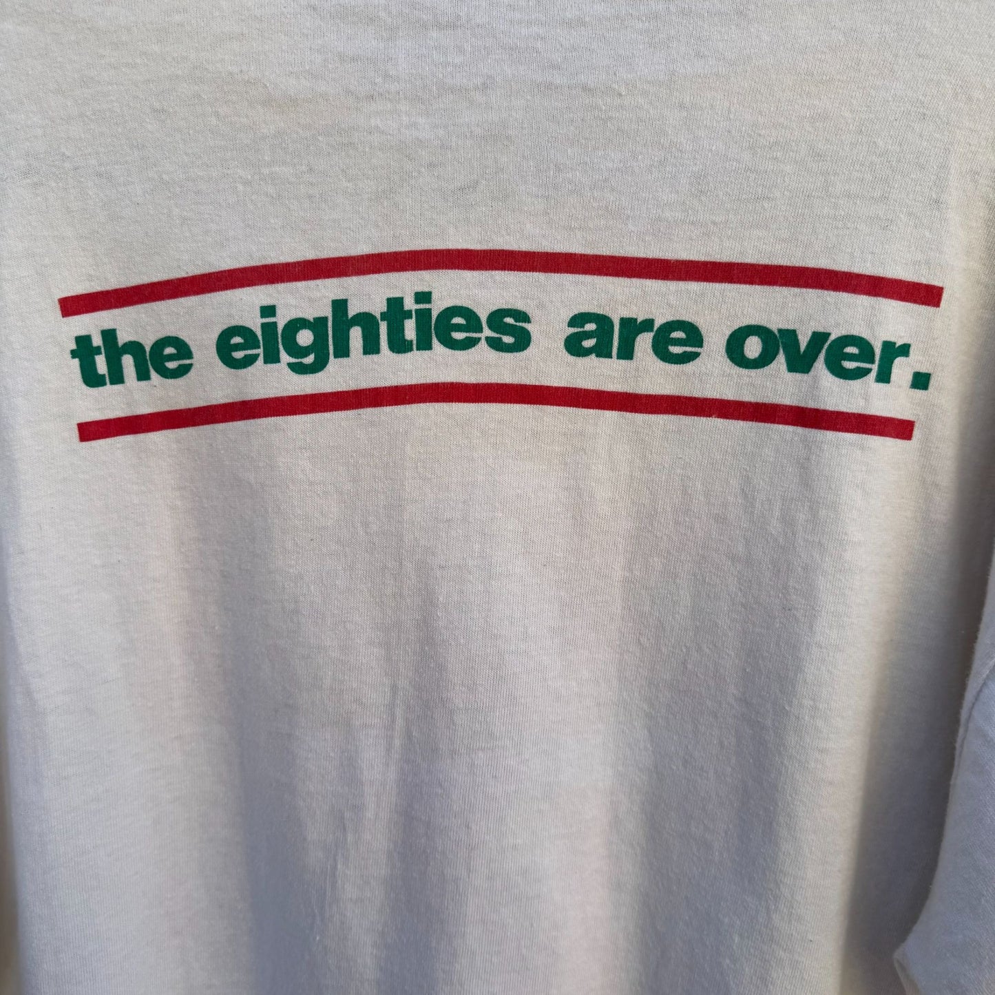 Pizza Man Vintage 80s Graphic Tee Retro The Eighties Are Over Humor Movie Shirt