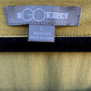 Switch Go Silk Womens Chartreuse Green 100% Silk Sleeveless Scoop Neck Tank Top Large 2 image