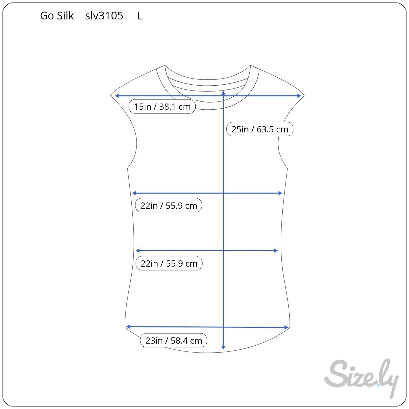 Go Silk Womens Chartreuse Green 100% Silk Sleeveless Scoop Neck Tank Top Large