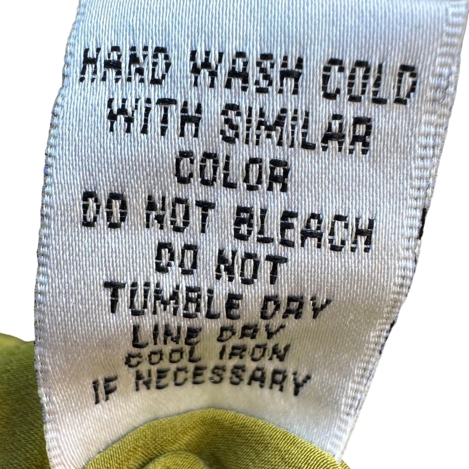 Go Silk Womens Chartreuse Green 100% Silk Sleeveless Scoop Neck Tank Top Large