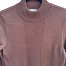 Switch Randolph Duke The Look Brown Ribbed Turtleneck Knit Sweater Wool Blend Lagenlook 3 image