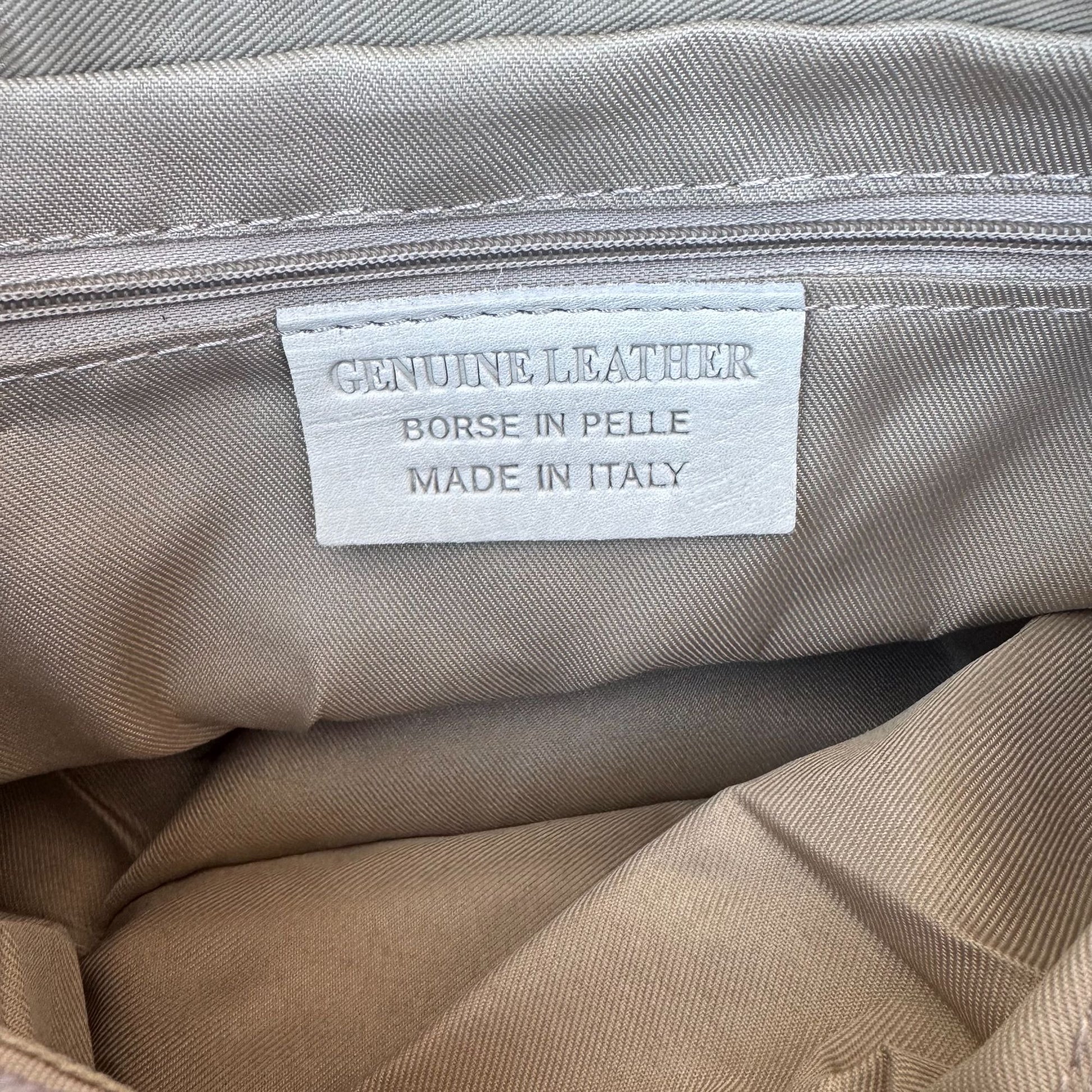 Genuine Italian Leather Croc Embossed Blue Luxury Bag Adjustable Removable Strap