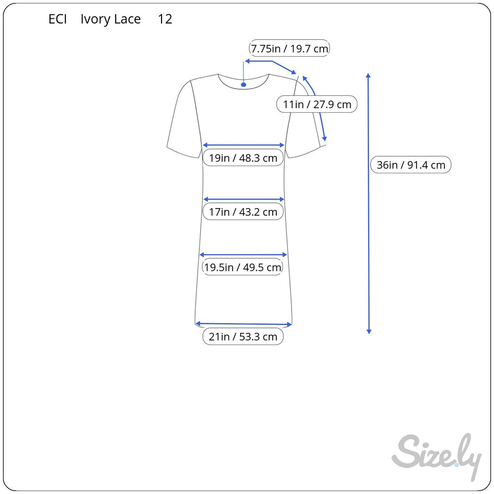 Eci New York Womens Boho Silk Ivory Floral Lace Sheer Short Sleeve Dress 12