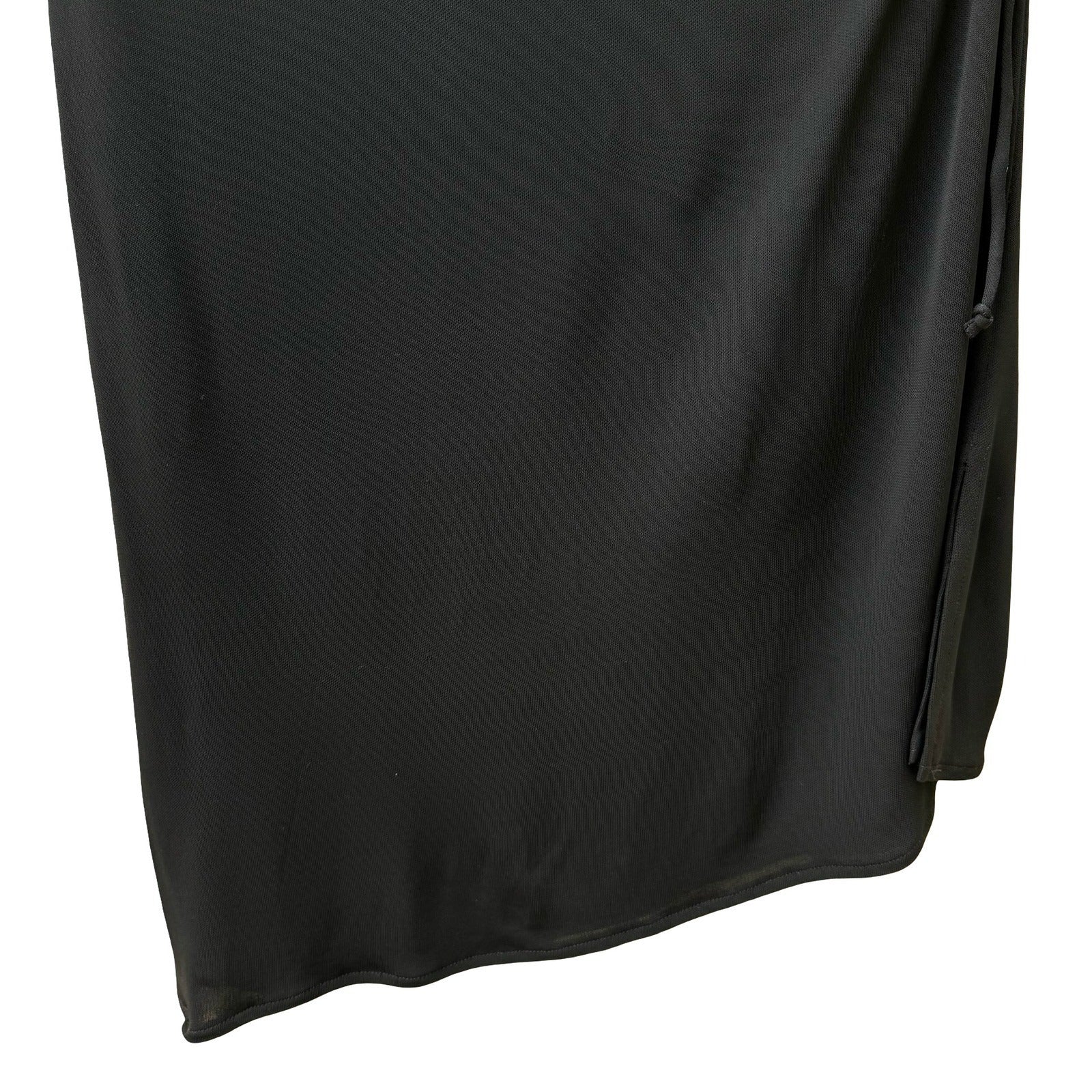 Cynthia Steffe Vintage 90s Minimalist Ruched Side Tie Midi Skirt Asymmetrical S