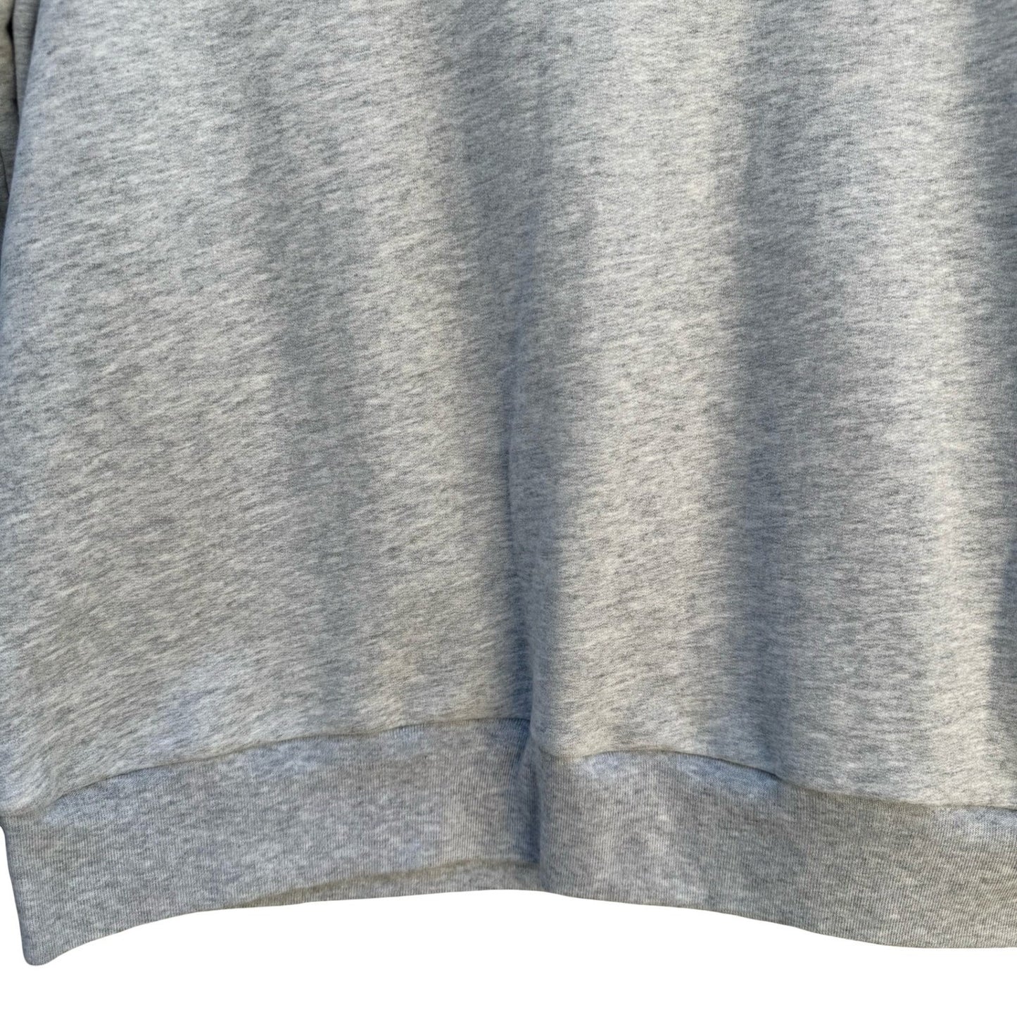 Banana Republic Womens M Heart Patch Crewneck Sweatshirt Heather Gray New Tags