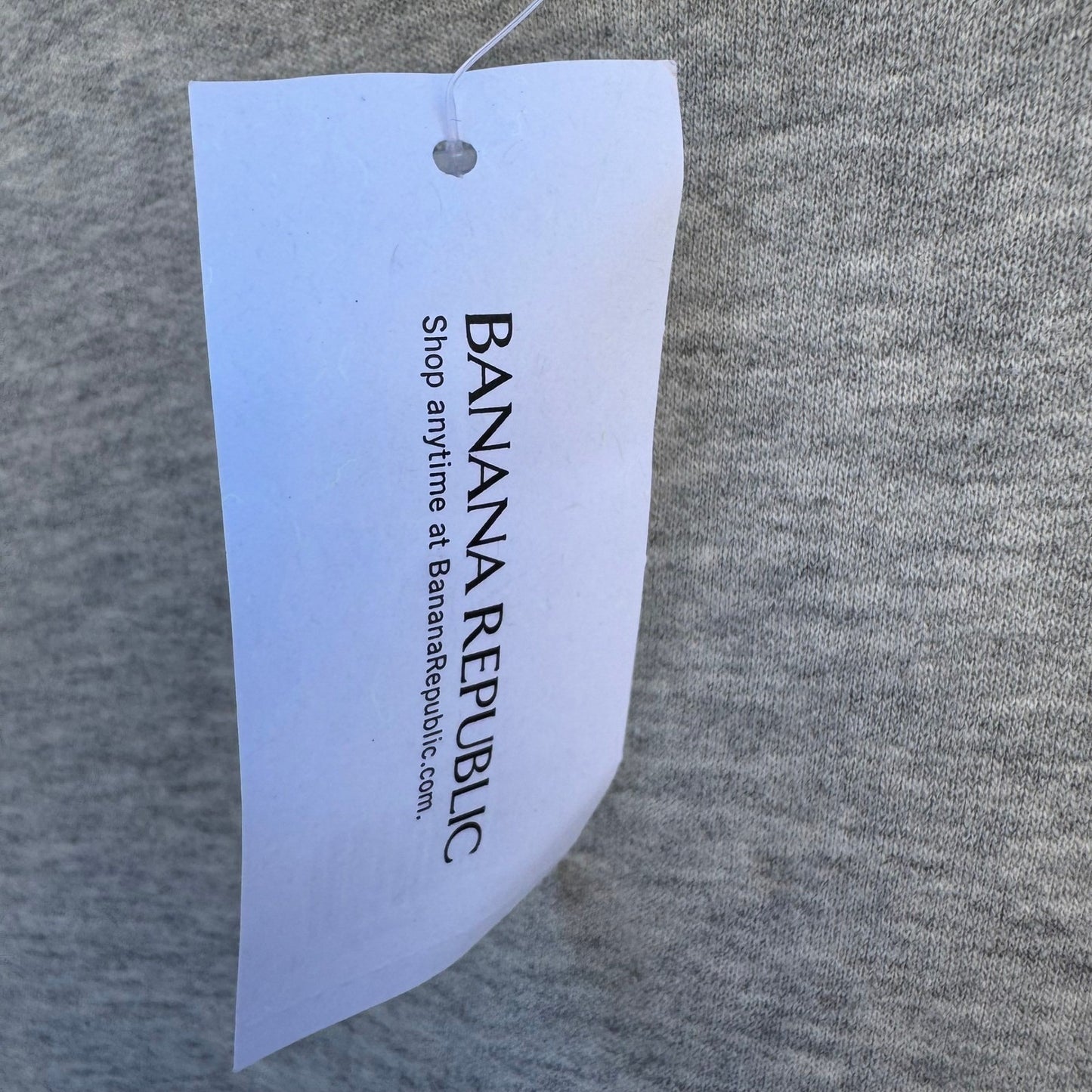 Banana Republic Womens M Heart Patch Crewneck Sweatshirt Heather Gray New Tags