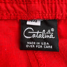 Switch Catalina Vintage 80s Red High Waist Cuffed Short Shorts Nautical Womens 14 Beach 2 image