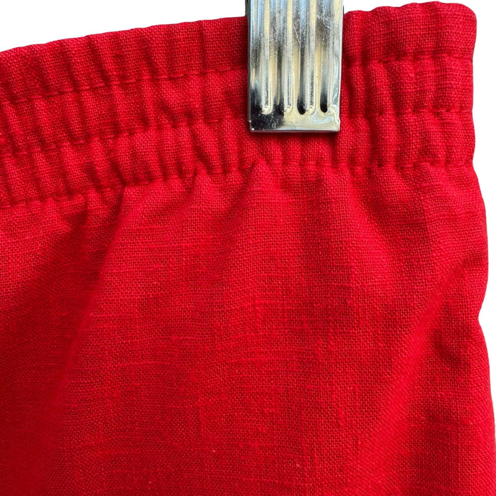Catalina Vintage 80s Red High Waist Cuffed Short Shorts Nautical Womens 14 Beach