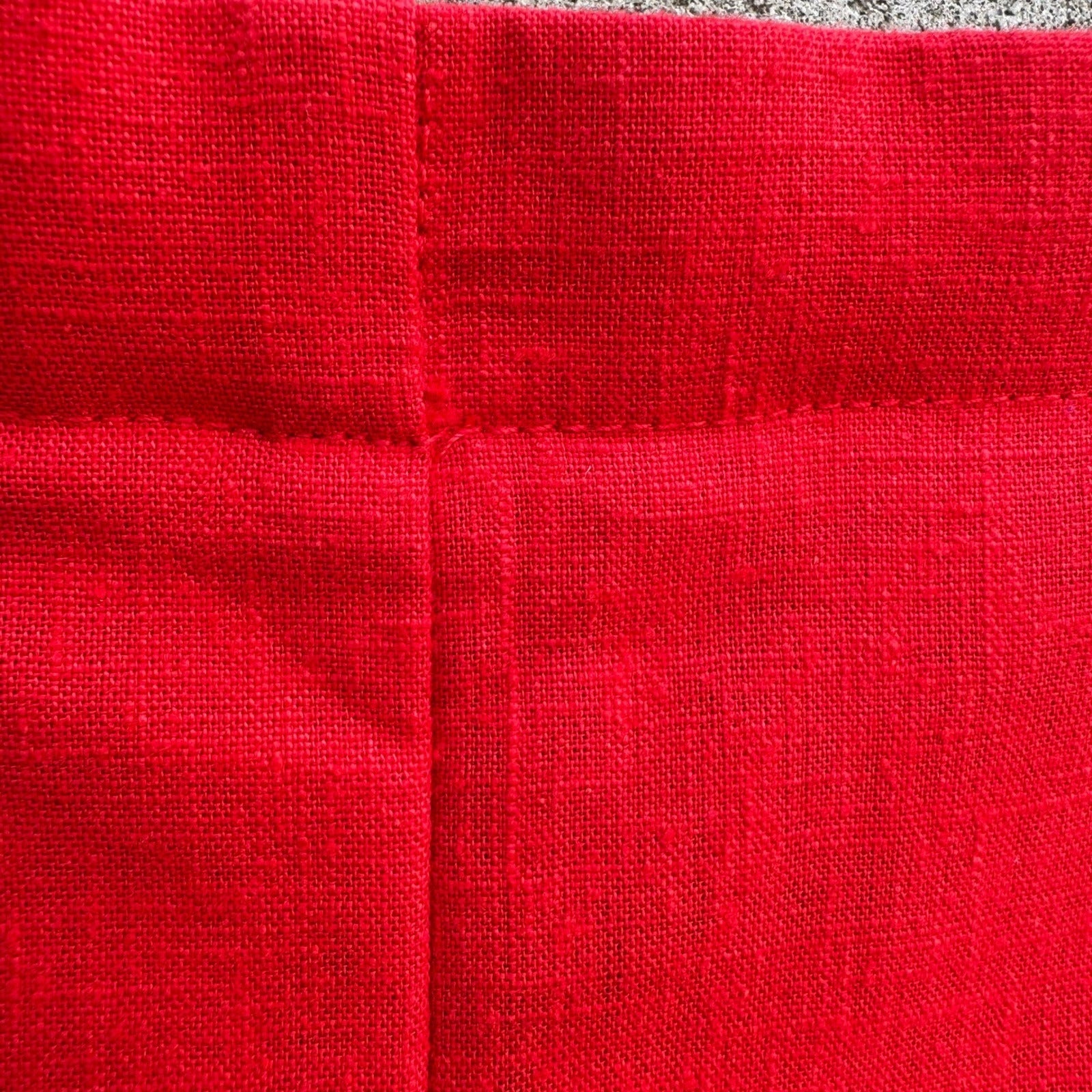 Catalina Vintage 80s Red High Waist Cuffed Short Shorts Nautical Womens 14 Beach