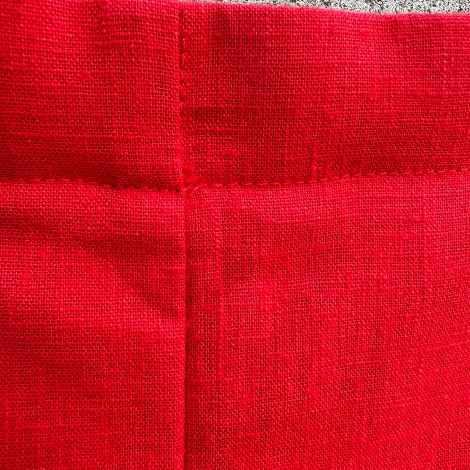 Catalina Vintage 80s Red High Waist Cuffed Short Shorts Nautical Womens 14 Beach