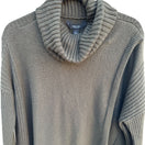 Switch Simply Vera Vera Wang Olive Green Cowl Neck Knit Sweater Long Sleeve Womens XL 2 image