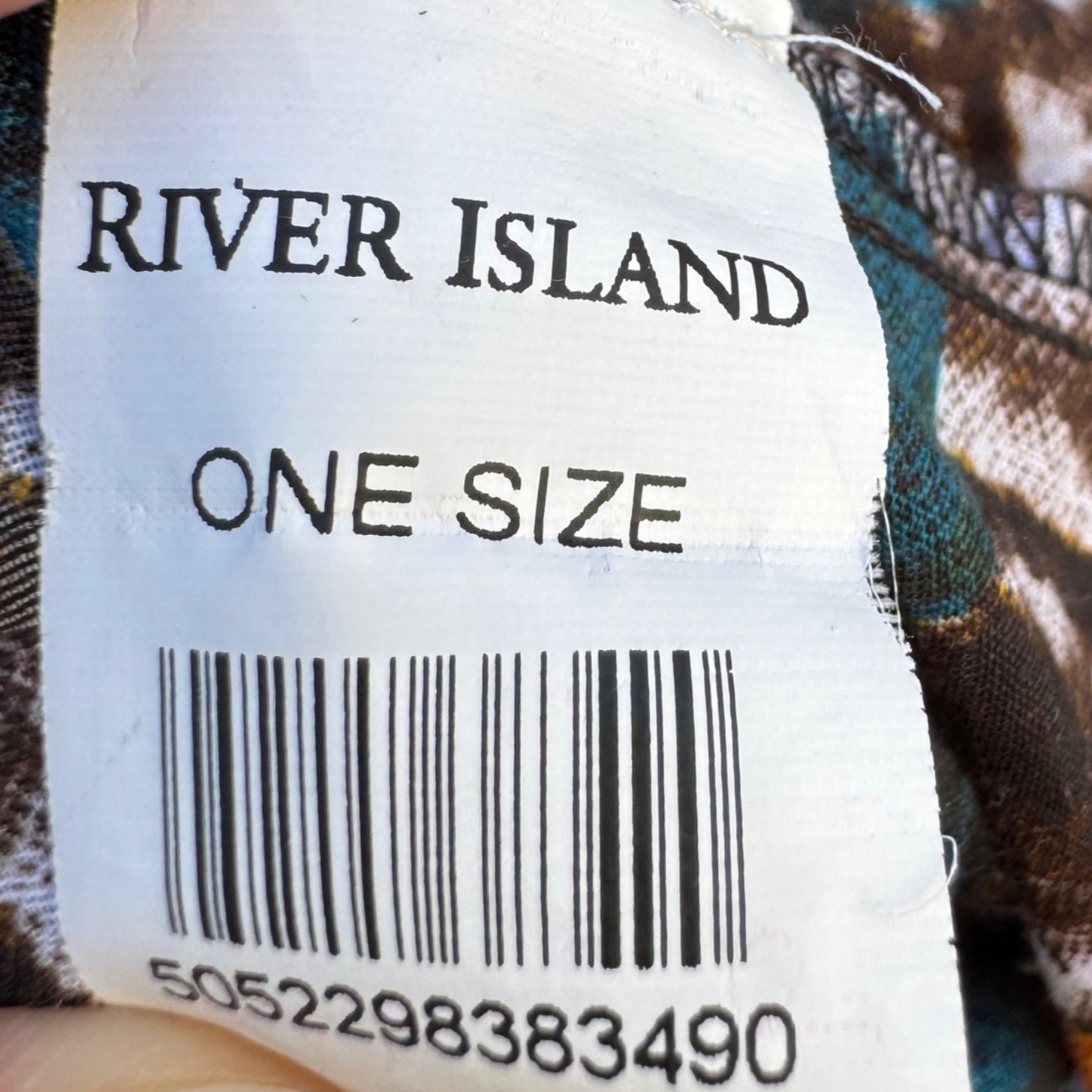 River Island Multicolor Tie Dye Abstract Print Sheer Womens Infinity Scarf Wrap