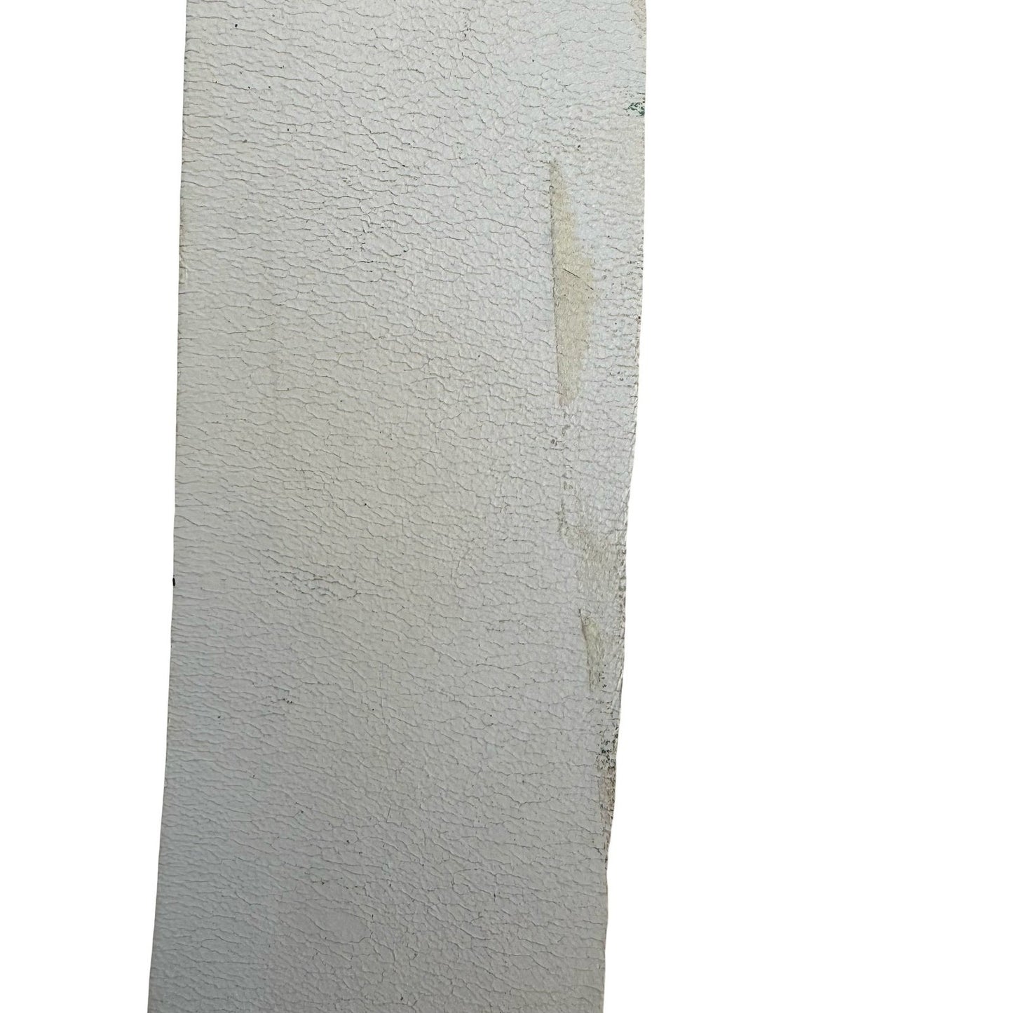 Gilles Herve Paris Vintage White Leather Belt Made in France Silver Buckle Wide