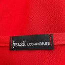 Switch Frenzii Romantic Boho Flowy Feminine Chic Red Split Sleeve Smocked Waist Blouse 2 image