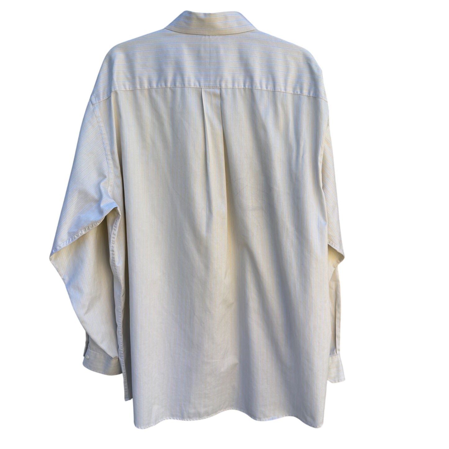 Jos. A. Bank Signature Collection Mens White Striped Long Sleeve Dress Shirt XL