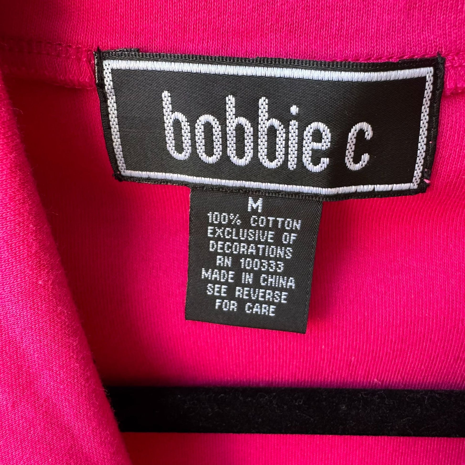 Bobbie C Hot Pink Sleeveless Cotton Womens Preppy Casual Wear Shirt Top New M