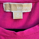 Switch Michael Kors Y2K Barbiecore Glam Designer Rhinestone MK Bling Logo Tee Shirt M 2 image
