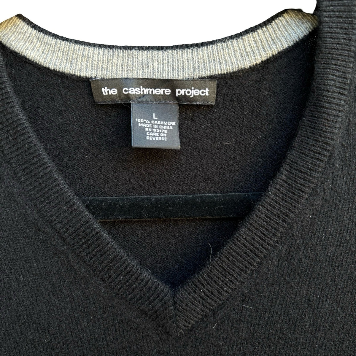 The Cashmere Project Quiet Luxury Preppy Minimalist Cashmere Sweater Mens L