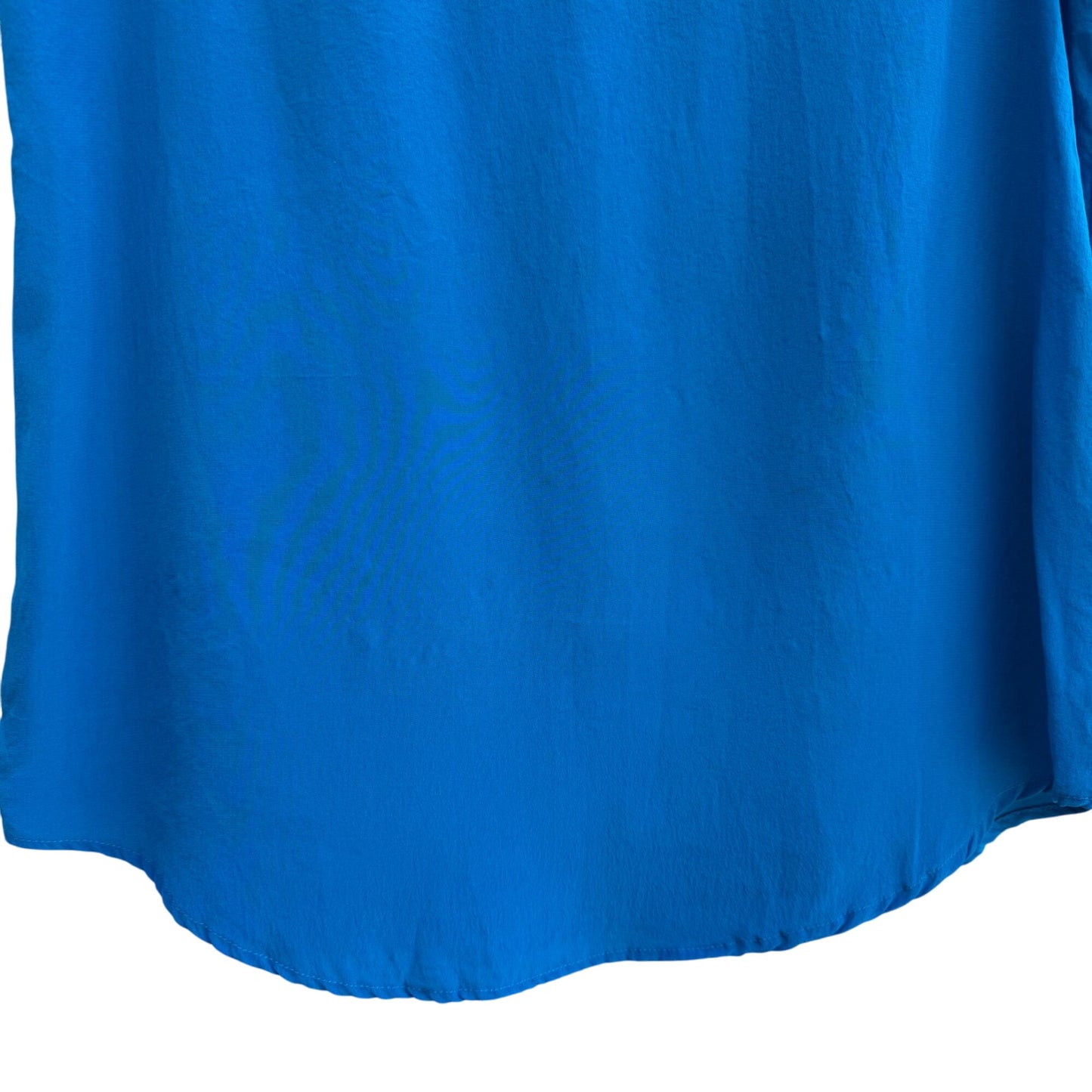 Angela Tong Womens 100% Silk Sleeveless Lightweight Minimalist Blue Blouse Top 4